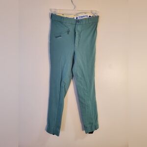 Daslo Riding Pants Green Size 26 Boot Straps Thigh Padding